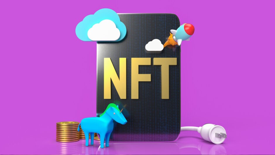 デジタルアートの未来を示すNFTのロゴ